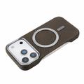 iPhone 18 Pro/17 Pro Slankt magnetisk cover i kulfiber - brun