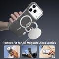 iPhone 18 Pro/17 Pro Slankt magnetisk cover i kulfiber - grå