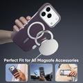 iPhone 18 Pro/17 Pro Slankt magnetisk cover i kulfiber - lilla