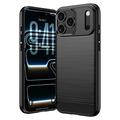 iPhone 18 Pro Børstet TPU Cover - Karbonfiber