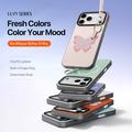 iPhone 18 Pro Dux Ducis Luvy cover med fingerring/håndrem - lyserød / sommerfugl