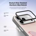 iPhone 18 Pro Dux Ducis Luvy cover med fingerring/håndrem - lyserød / sommerfugl