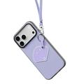 iPhone 18 Pro Dux Ducis Luvy cover med fingerring/håndrem - Lilla / Skal