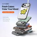 iPhone 18 Pro Dux Ducis Luvy cover med fingerring/håndrem - hvid / stjerne