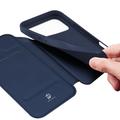 iPhone 18 Pro Dux Ducis Skin Pro Flip Cover - Blå