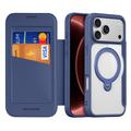 iPhone 18 Pro Dux Ducis Skin X Pro Magnetisk Flip Cover - Blå