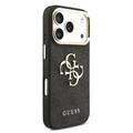 iPhone 18 Pro Guess 4G Metal Logo Gold Frame Cover - sort