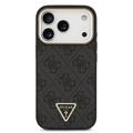 iPhone 18 Pro Guess 4G Strass Triangle Logo Gold Frame MagSafe Cover