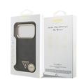 iPhone 18 Pro Guess 4G Strass Triangle Logo Gold Frame MagSafe Cover