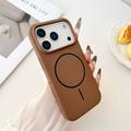 iPhone 18 Pro Liquid Silikone Cover - MagSafe Kompatibel - brun