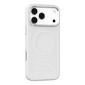 iPhone 18 Pro Max/17 Pro Max Mutural magnetisk hybrid cover med bølgemønster – hvid