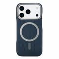 iPhone 18 Pro Max/17 Pro Max Slankt magnetisk cover i kulfiber - blå