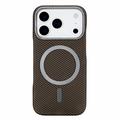 iPhone 18 Pro Max/17 Pro Max Slankt magnetisk cover i kulfiber - brun