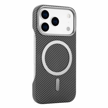 iPhone 18 Pro Max/17 Pro Max Slankt magnetisk cover i kulfiber - grå