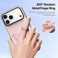 iPhone 18 Pro Max Dux Ducis Luvy cover med fingerring/håndrem - lyserød / sommerfugl