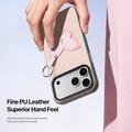 iPhone 18 Pro Max Dux Ducis Luvy cover med fingerring/håndrem - lyserød / sommerfugl