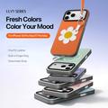 iPhone 18 Pro Max Dux Ducis Luvy cover med fingerring/håndrem - Orange / Marguerit