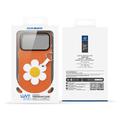 iPhone 18 Pro Max Dux Ducis Luvy cover med fingerring/håndrem - Orange / Marguerit