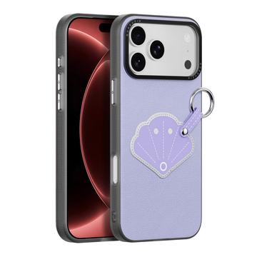 iPhone 18 Pro Max Dux Ducis Luvy cover med fingerring/håndrem - Lilla / Skal