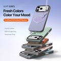 iPhone 18 Pro Max Dux Ducis Luvy cover med fingerring/håndrem - Lilla / Skal