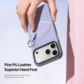 iPhone 18 Pro Max Dux Ducis Luvy cover med fingerring/håndrem - Lilla / Skal