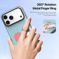 iPhone 18 Pro Max Dux Ducis Luvy cover med fingerring/håndrem - himmelblå / hjerte