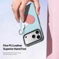 iPhone 18 Pro Max Dux Ducis Luvy cover med fingerring/håndrem - himmelblå / hjerte