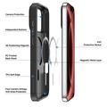iPhone 18 Pro Max Dux Ducis Yind Hybrid Cover - MagSafe-kompatibel - Sort