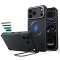 iPhone 18 Pro Max/17 Pro Max ESR Cyber Tough Kickstand MagSafe Hybrid Cover - Sort
