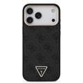 iPhone 18 Pro Max Guess 4G Strass Triangle Logo Gold Frame MagSafe Cover