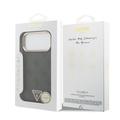 iPhone 18 Pro Max Guess 4G Strass Triangle Logo Gold Frame MagSafe Cover