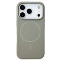 iPhone 18 Pro Max Liquid Silikone Cover - MagSafe Kompatibel - titangrå