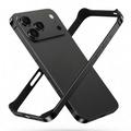 iPhone 18 Pro Max Metalkofanger med forhøjede kanter - Sort