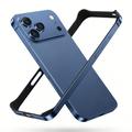 iPhone 18 Pro Max Metalkofanger med forhøjede kanter - Blå