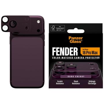 iPhone 18 Pro Max PanzerGlass Fender kamerabeskyttelse - Mørk kirsebær