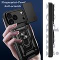 iPhone 18 Pro Max Roterende Ring Hybrid Cover med Kameraskjold