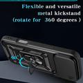 iPhone 18 Pro Max Roterende Ring Hybrid Cover med Kameraskjold