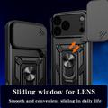 iPhone 18 Pro Max Roterende Ring Hybrid Cover med Kameraskjold
