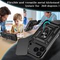 iPhone 18 Pro Max Roterende Ring Hybrid Cover med Kameraskjold