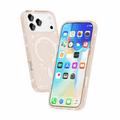 iPhone 18 Pro Max Stylish Glitter Series Hybrid Cover - MagSafe kompatibel - Guld
