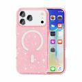 iPhone 18 Pro Max Stylish Glitter Series Hybrid Cover - MagSafe kompatibel - Pink