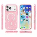 iPhone 18 Pro Max Stylish Glitter Series Hybrid Cover - MagSafe kompatibel - Pink
