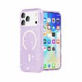 iPhone 18 Pro Max Stylish Glitter Series Hybrid Cover - MagSafe kompatibel - Lilla