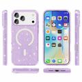 iPhone 18 Pro Max Stylish Glitter Series Hybrid Cover - MagSafe kompatibel - Lilla