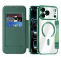 iPhone 18 Pro Max Stilfuldt magnetisk flip-etui med RFID-kortpladser