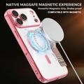iPhone 18 Pro Max Stilfuldt magnetisk flip-etui med RFID-kortpladser - lyserød