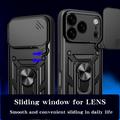 iPhone 18 Pro Roterende Ring Hybrid Cover med Kameraskjold
