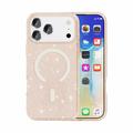 iPhone 18 Pro Stylish Glitter Series Hybrid Cover - MagSafe kompatibel - Guld