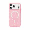 iPhone 18 Pro Stylish Glitter Series Hybrid Cover - MagSafe kompatibel - Pink