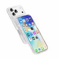 iPhone 18 Pro Stylish Glitter Series Hybrid Cover - MagSafe kompatibel - Hvid